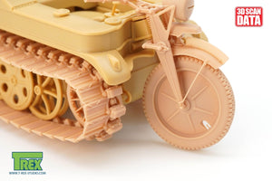 T-Rex Studio TR85060 Kettenkaraftrad Winterkette w/Sprockets, Wheels Type 2 1/35 – Bild 3