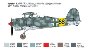 Italeri 1485 FIAT CR.42 CN Falco Night Fighter 1/72 – imagen 5