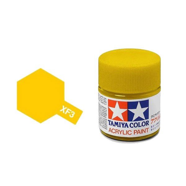 Tamiya 81303 Acrylic XF-3 Flat Yellow 23ml – image 3