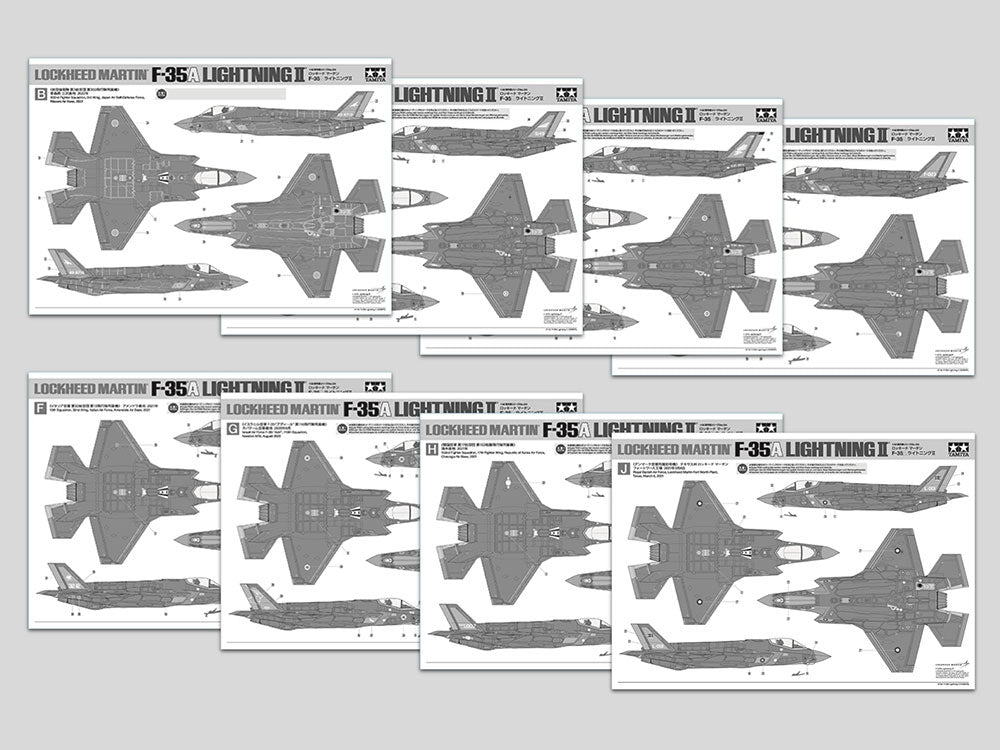 Tamiya 61124 Lockheed Martin F-35A Lightning II 1/48 – immagine 21
