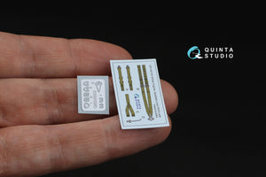 Quinta Studio QR+48103 British Fighter Seatbelts (mid WWII) (with metal buckles) (All kits) 1/48 – Bild 2