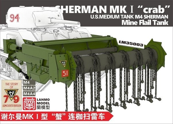 Star Decals 35-C1387 Sherman &amp;#39;Crab&amp;#39; Flail tank. British 79th Armoured Division. Based on the Sherman Mk V. 1/35 – imagen 3
