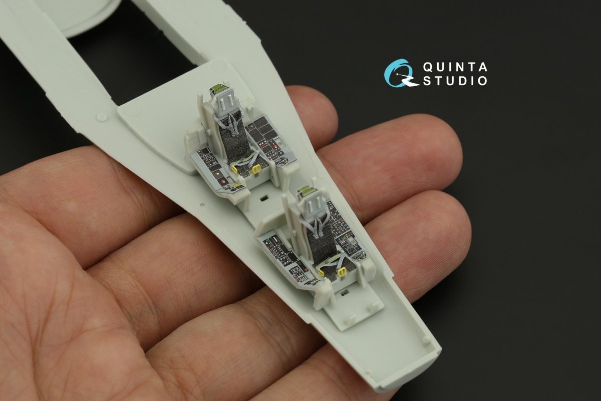 Quinta Studio QD72058 F-16D 3D-Printed &amp;amp; coloured Interior on decal paper (Revell) 1/72 – Bild 10
