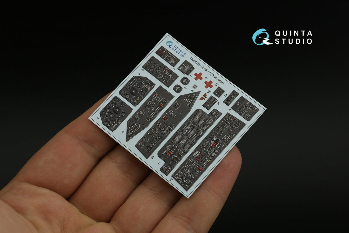 Quinta Studio QD35110 Mi-17 3D-Printed coloured Interior on decal paper (Trumpeter) 1/35 – imagen 5