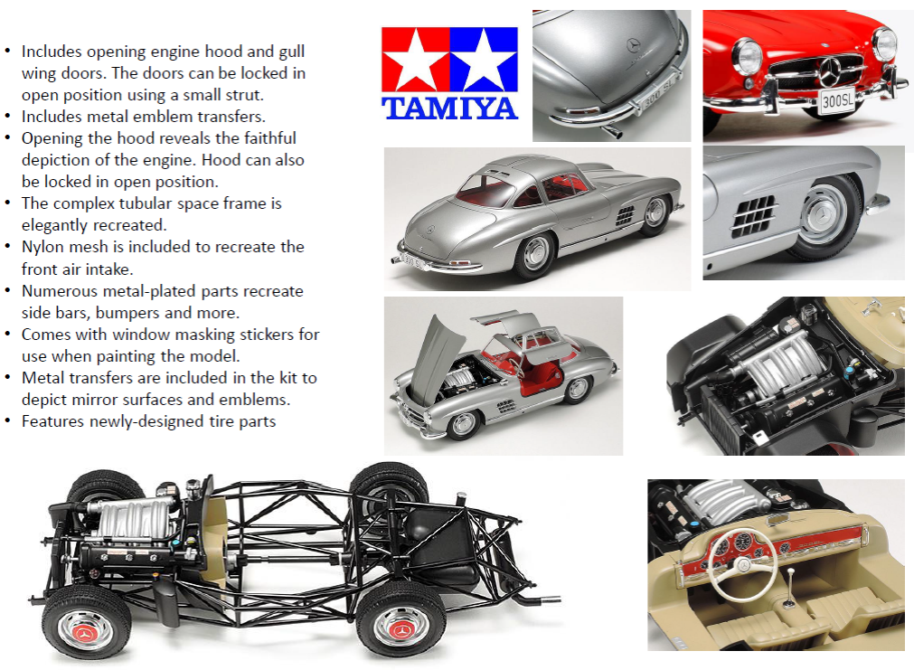Tamiya 24338 Mercedes-Benz 300SL 1/24 – imagen 3