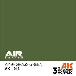 AK Interactive AK11913 A-19F VERT HERBE – AIR 17 ml