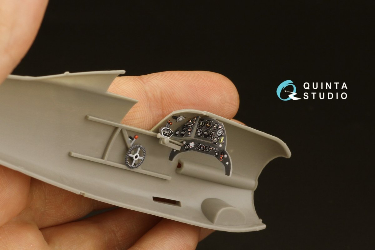 Quinta Studio QD48312 Gloster Gladiator MKII 3D-Printed &amp;amp; coloured Interior on decal paper (Roden) 1/48 – zdjęcie 7