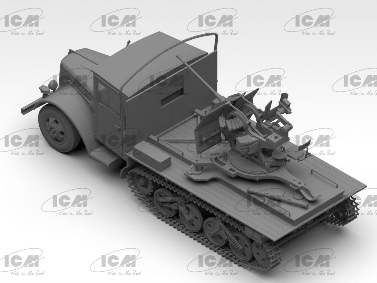 ICM 35455 Sd.Kfz.3b with Flak 38 Truppenluftschutzwagen 1/35 – Bild 17