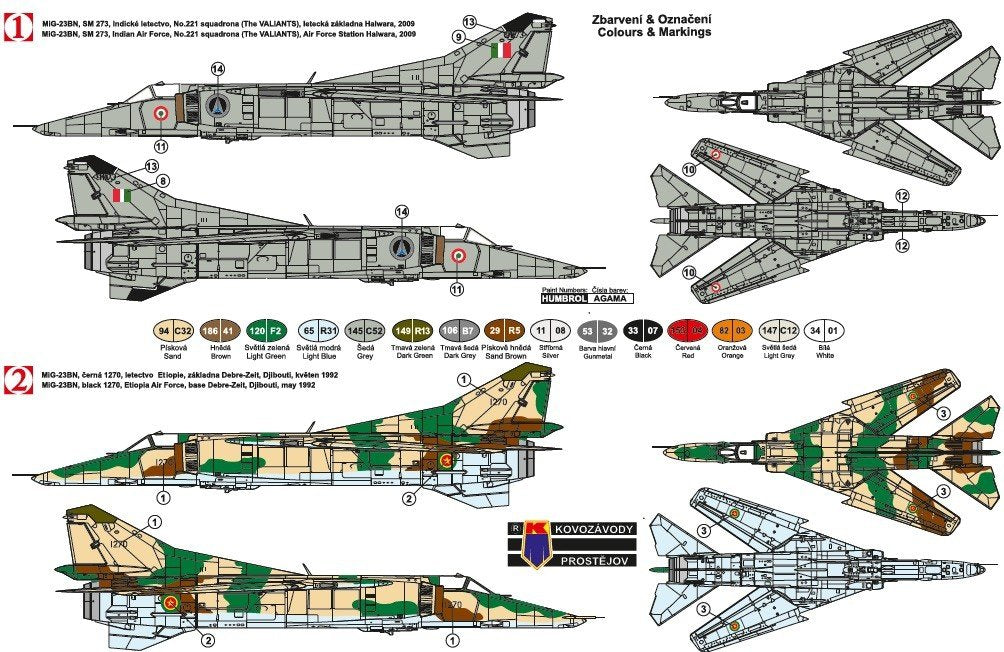 Kozavody Prostejov KPM0096 MiG-23BN International 1/72 – imagen 3