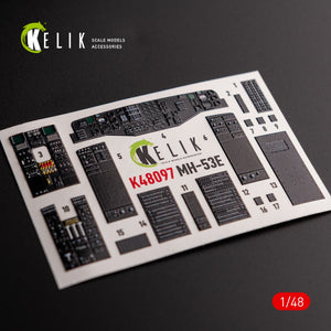 KELIK K48097 MH-53 Sea Dragon - interior 3D decals for Academy kit 1/48 – imagen 4
