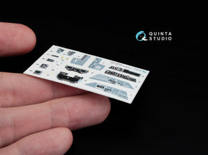 Quinta Studio QD48044 F/A-18C (early) 3D-Printed &amp;amp; coloured Interior on decal paper (for Kinetic) 1/48 – Bild 7