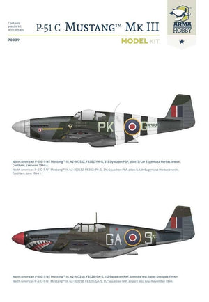 Arma Hobby 70039 P-51C Mustang Mk III Model Kit 1/72 – imagen 5