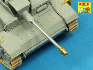 Aber 72L-53 Lufa do niemieckich dział pancernych StuG.III, Ausf.G wersja wczesna / German StuK.40 L/48 7,5 cm Barrel early model muzzle brake for StuG. III Ausf.F/8 and StuG. III Ausf.G early 1/72 – Bild 7