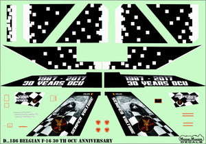 ModelMaker Decals D48186 Belgian F-16 30th OCU anniversary 1/48 – imagen 4