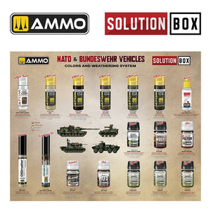 AMMO of Mig Jimenez 7731 SOLUTION BOX 26 – NATO &amp;amp; BUNDESWEHR Vehicles - Colors and Weathering System – imagen 3