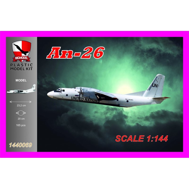 Big Model 1440069 AN-26 UN 1/144