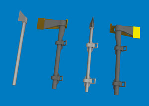 Eduard 635046 WWII German axe 3D PRINT 1/48