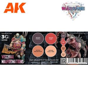 AK Interactive AK1065 WARGAME COLOR SET. VISCERAL MALFORMATIONS. 4x17 ml – imagen 2