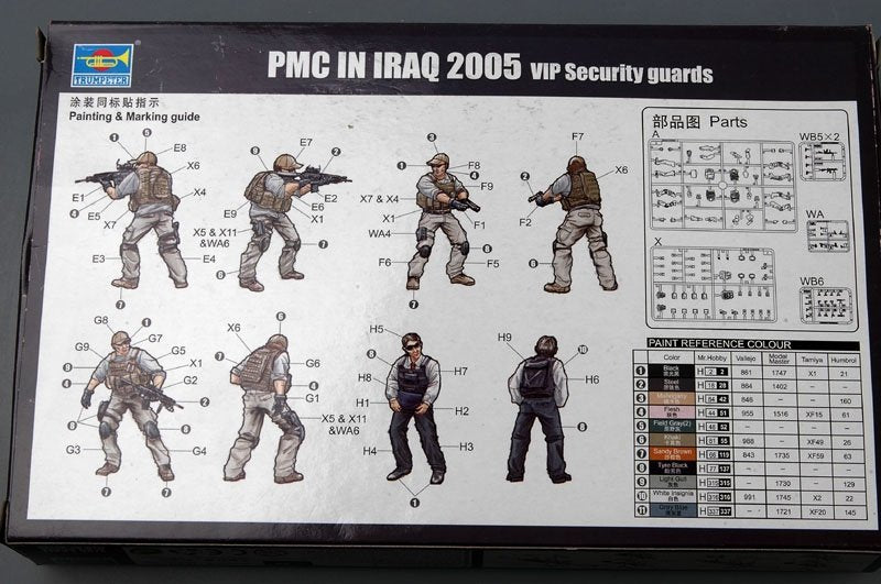 Trumpeter 00420 PMC in Iraq 2005-VIP Security Guards 1/35 – imagen 3