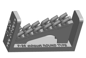 Art Scale Kit A48022 P-39Q Airacobra - Round Type Exhaust for Arma Hobby Kit 1/48