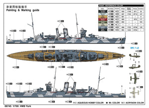 Trumpeter 06745 HMS York 1/700 – Bild 4