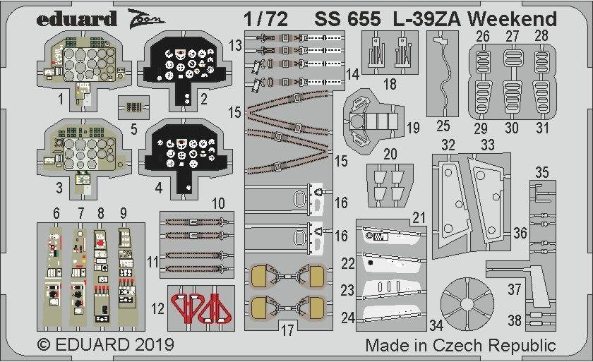 Eduard SS655 L-39ZA Week-end 1/72 EDUARD