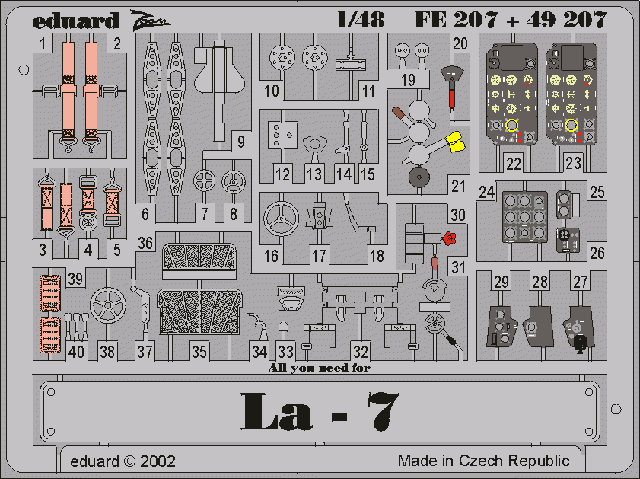 Eduard FE207 Lavochkin La-7 1/48 EDUARD, GAVIA