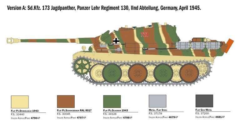 Italeri 6564 Sd.Kfz.173 JAGDPANTHER with winter crew 1/35 – imagen 2