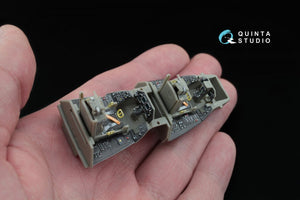 Intérieur imprimé en 3D et coloré sur papier décalcomanie Quinta Studio QD48033 F-16I (pour kit Kinetic) 1/48 – image 5