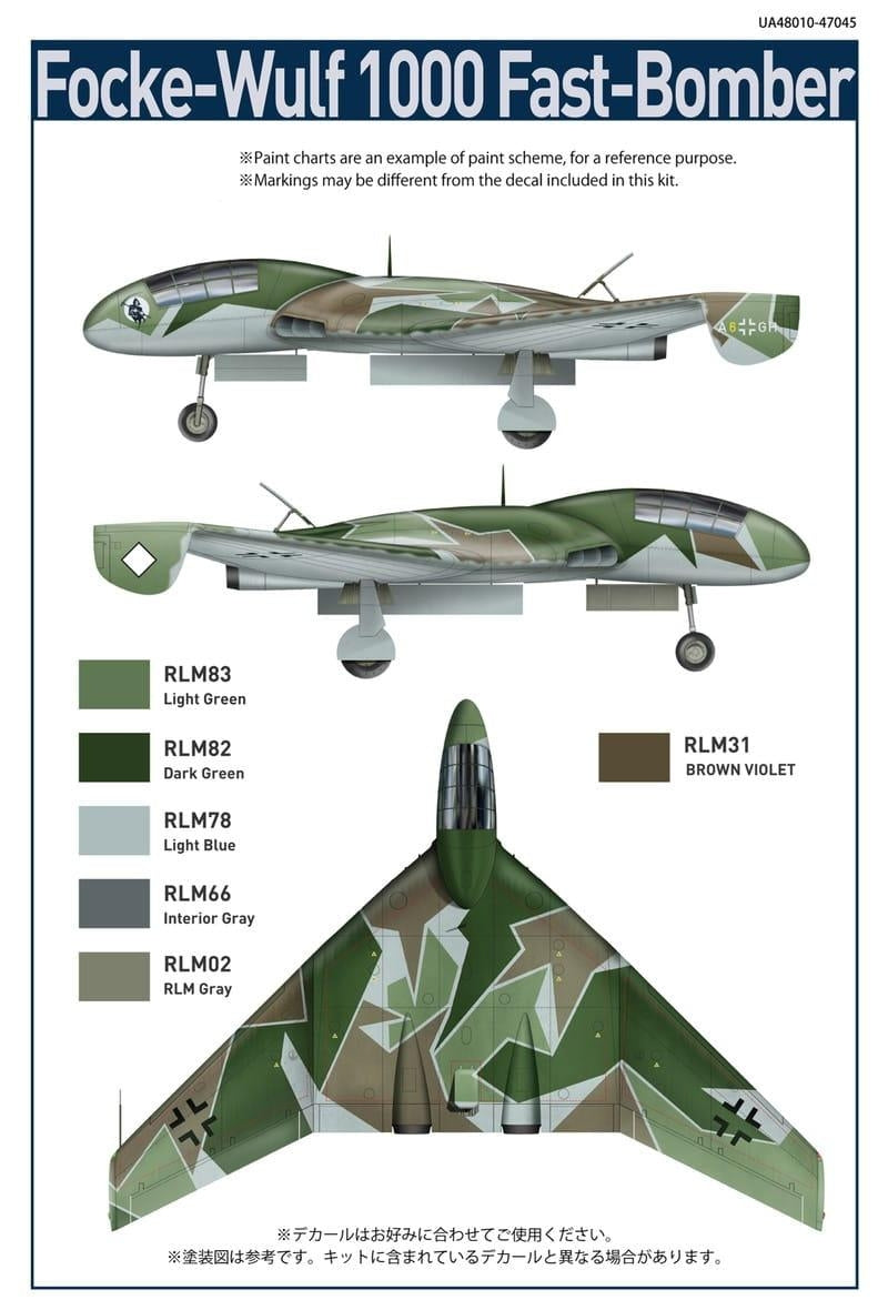 Modelcollect UA48010 Focke-Wulf 1000 Fast Bomber Fist of War 1/48 – Bild 4