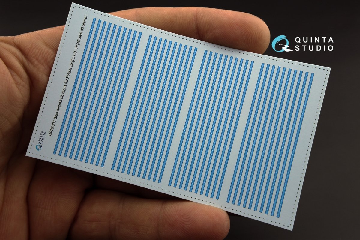 Quinta Studio QP32004 Blue rib tapes Fokker Dr. (F.)I-D.VII (for All kit) 1/32 – imagen 5