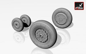 Armory Models AW72008 Sukhoj Su-7B (late)/BM/BMK wheels 1/72 – imagen 3