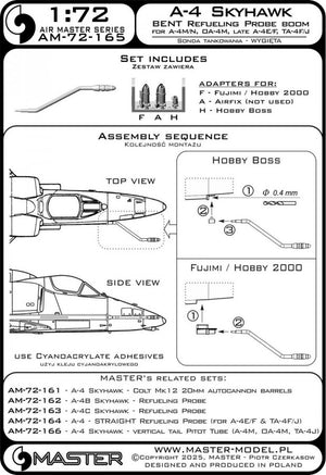 Master AM-72-165 A-4 Skyhawk - CURVED Refueling Probe Boom (used on A-4M/N, OA-4M &amp;amp; late A-4E/F &amp;amp; TA-4F/J versions) 1/72 – image 4
