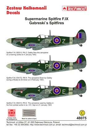 Techmod 48075 - Supermarine Spitfire F.IX (Gabreski’s Spitfires) 1/48 – zdjęcie 2