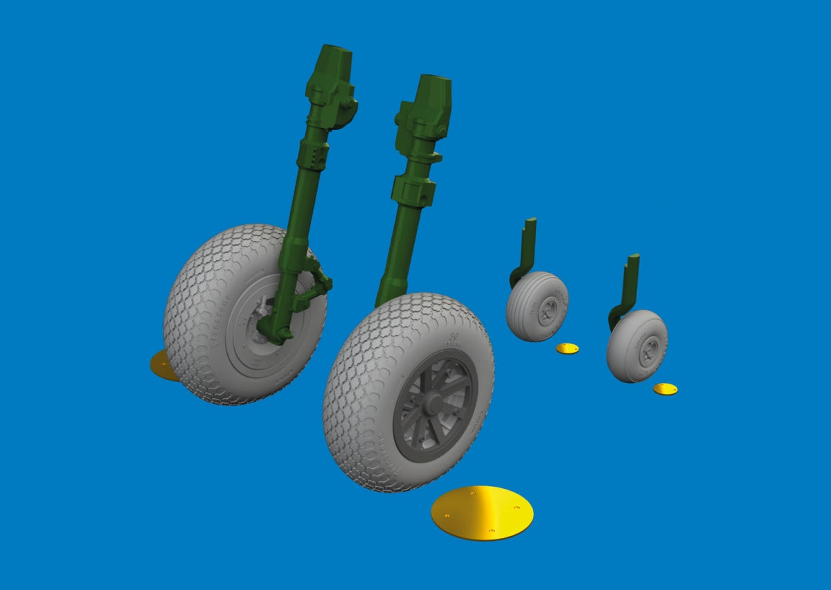Eduard 6481058 P-40E wheels cross tread Eduard 1/48 – immagine 2