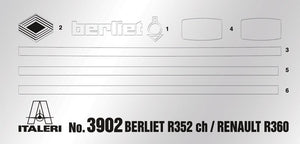 Italeri 3902 BERLIET R352ch RENAULT R360 1/24 – Bild 5