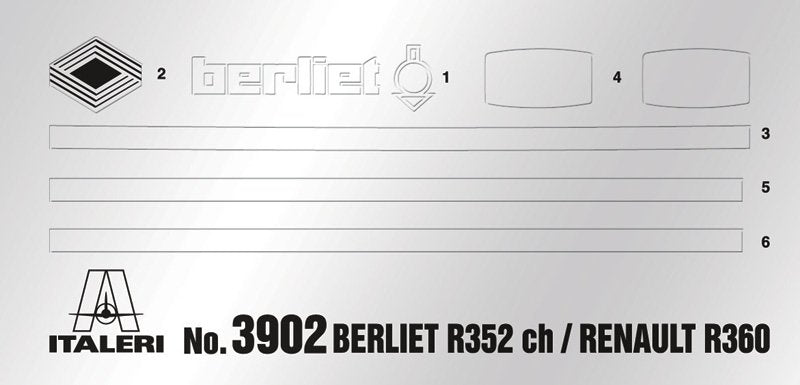 Italeri 3902 BERLIET R352ch RENAULT R360 1/24 – Bild 5