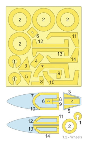 Omask 57016 Fw 190 D mask (for IBG) 1/72 – immagine 2