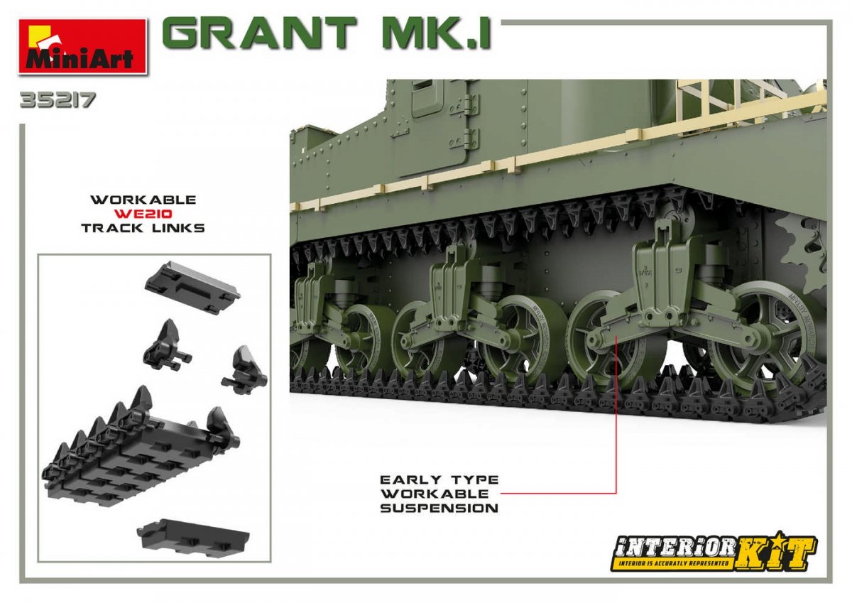 MiniArt 35217 Grant Mk.I w/interior 1/35 – immagine 4