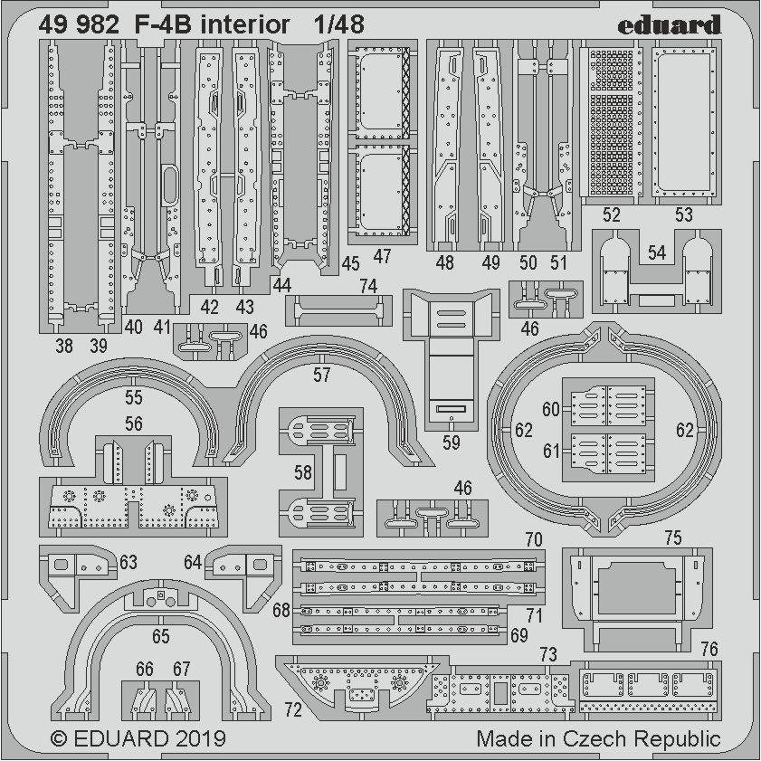 Eduard 49982 F-4B interior 1/48 ACADEMY – immagine 2
