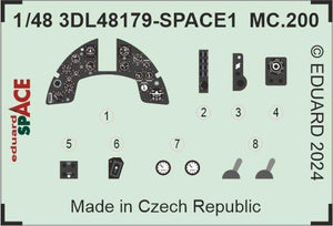 Eduard 3DL48179 MC.200 SPACE ITALERI 1/48 – zdjęcie 4