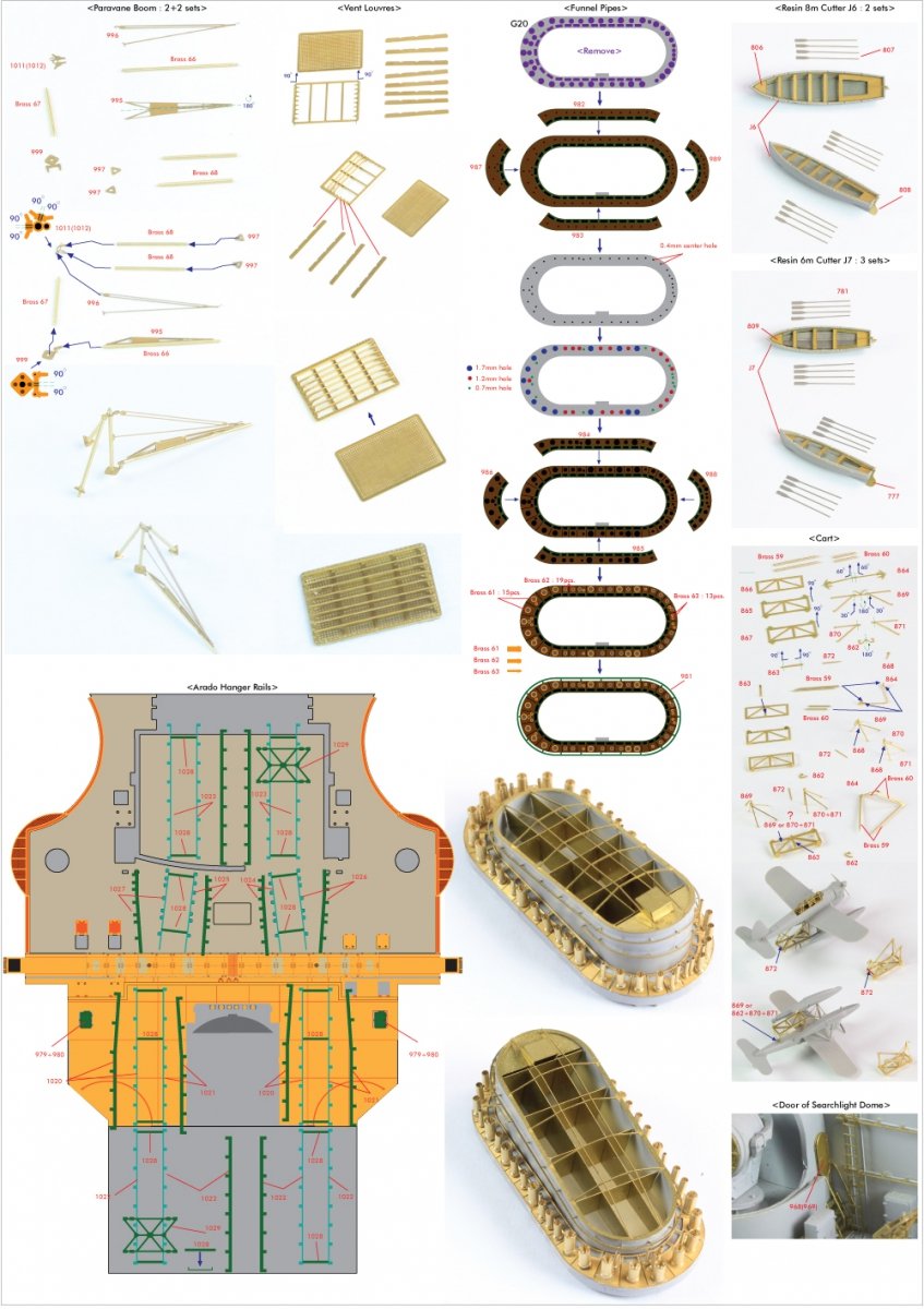 Pontos 27001F1 BISMARCK 1941 Detail Up Set Advanced 1/200 – imagen 20
