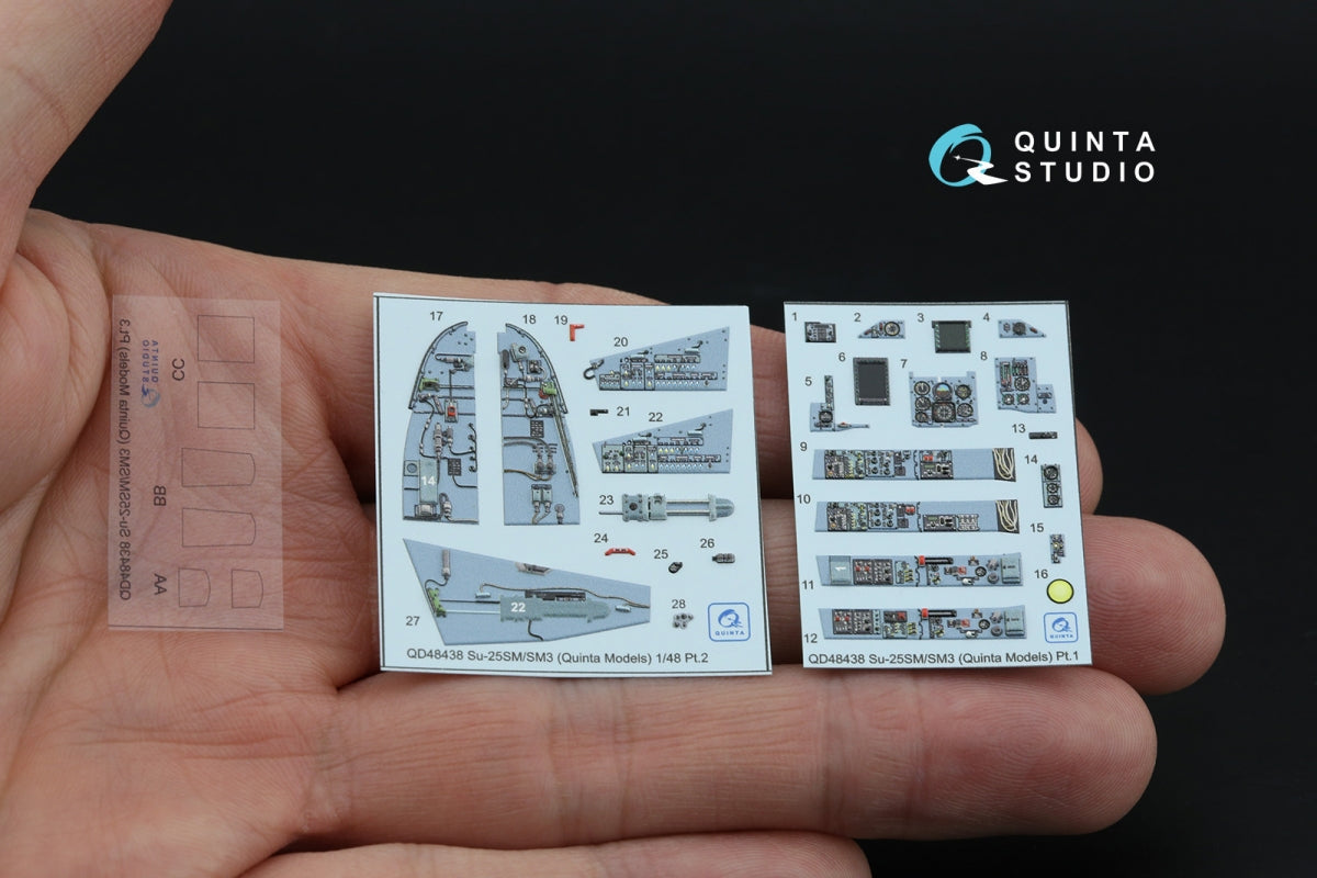 Quinta Studio QD+48438 Su-25SM/SM3 3D-Printed coloured Interior on decal paper (Zvezda/Quinta Models/Arma Models) 1/48 – imagen 3