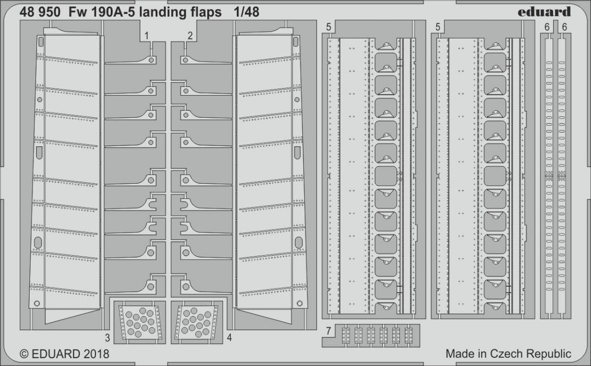 Eduard 48950 Fw 190A-5 landing flaps EDUARD 1/48