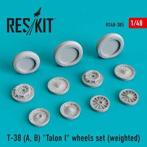 RESKIT RS48-0385 T-38 (A, B) &amp;quot;TALON L&amp;quot; WHEELS SET (WEIGHTED) 1/48