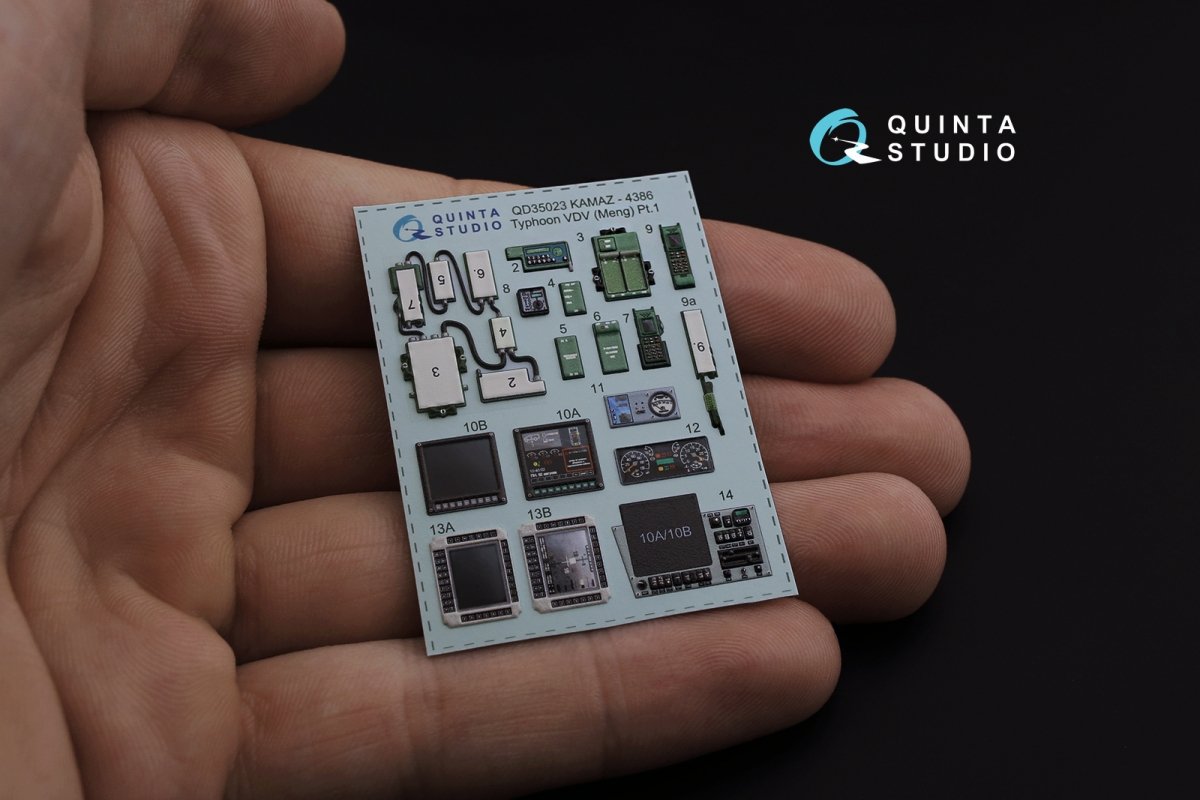 Quinta Studio QD35023 K-4386 Typhoon VDV 3D-Printed &amp;amp; coloured Interior on decal paper (for MENG kit) 1/35 – Bild 4