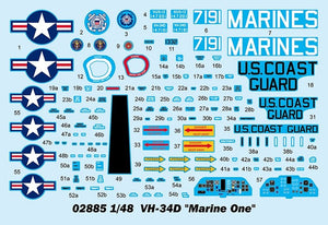 Trumpeter 02885 VH-34D &amp;#39;Marine One&amp;#39; 1/48 – immagine 4
