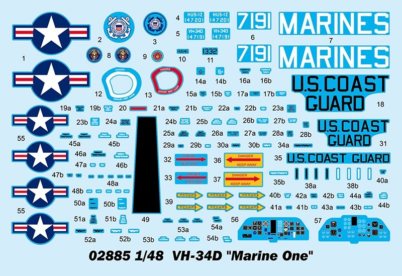 Trumpeter 02885 VH-34D &amp;#39;Marine One&amp;#39; 1/48 – immagine 4
