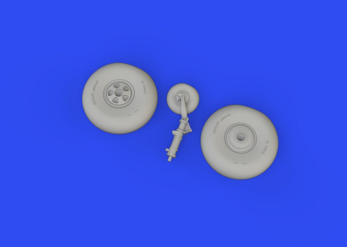 Eduard 648830 Beaufort Mk. I wheels ICM 1/48 – imagen 2