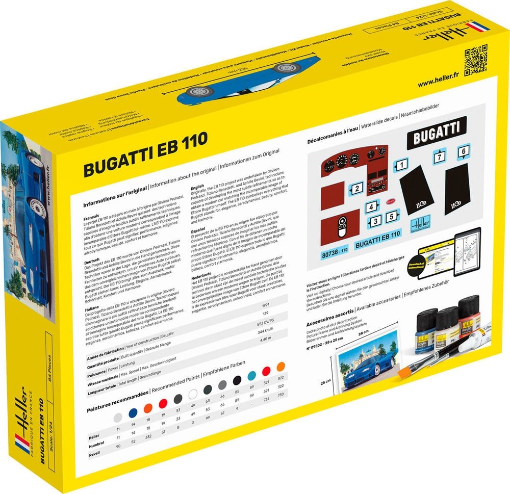Heller 56738 KIT DEMARRAGE BUGATTI EB 110 1/24 – image 3